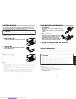 Preview for 16 page of Toshiba TLP-S30 Owner'S Manual