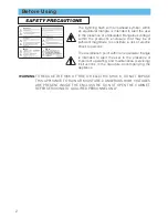 Preview for 2 page of Toshiba TLP-SX3500 User Manual – Operating Manual