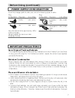 Preview for 7 page of Toshiba TLP-SX3500 User Manual – Operating Manual