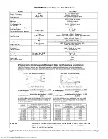 Preview for 1 page of Toshiba TLP-T70MU Specifications