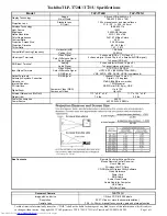 Toshiba TLP-T720U Specifications preview