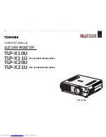 Toshiba TLP-X10 Owner'S Manual preview