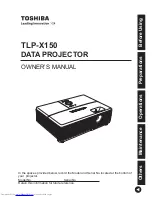 Toshiba TLP-X150 Owner'S Manual предпросмотр