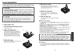 Preview for 26 page of Toshiba TLP X2500 Owner'S Manual