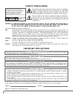 Preview for 2 page of Toshiba TLP X4100 Owner'S Manual