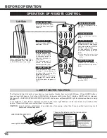 Preview for 16 page of Toshiba TLP X4100 Owner'S Manual