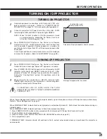 Preview for 21 page of Toshiba TLP X4100 Owner'S Manual