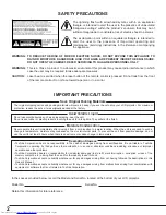 Preview for 2 page of Toshiba TLP-X4100E Owner'S Manual