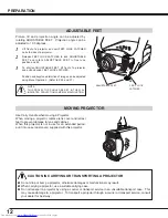 Предварительный просмотр 12 страницы Toshiba TLP-X4100E Owner'S Manual