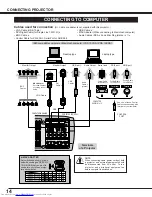 Предварительный просмотр 14 страницы Toshiba TLP-X4100E Owner'S Manual