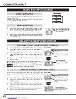 Предварительный просмотр 24 страницы Toshiba TLP-X4100E Owner'S Manual