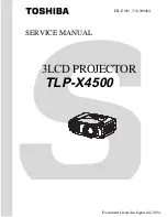 Toshiba TLP-X4500 Service Manual preview
