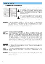 Preview for 3 page of Toshiba TLP-X4500 User Manual – Operating Manual