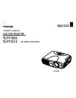 Toshiba TLP780E Owner'S Manual preview