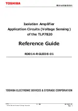 Preview for 1 page of Toshiba TLP7820 Reference Manual