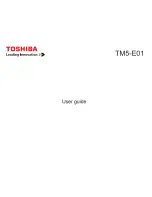 Toshiba TM5-E01 User Manual preview