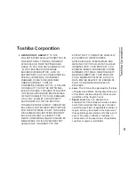 Предварительный просмотр 11 страницы Toshiba TM5-E01 User Manual