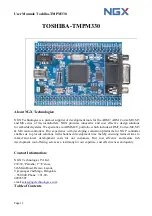 Предварительный просмотр 1 страницы Toshiba TMPM330 User Manual
