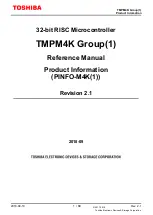 Toshiba TMPM4K Reference Manual preview