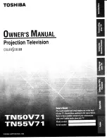 Toshiba TN50V71 Owner'S Manual preview