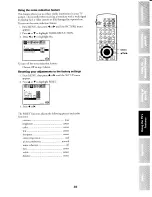 Preview for 36 page of Toshiba TN50V71 Owner'S Manual