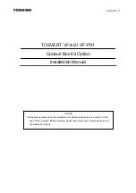 Preview for 1 page of Toshiba TOSVERT VF-AS1 Series Installation Manual