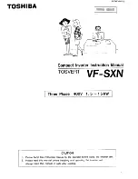 Preview for 1 page of Toshiba tosvert VF-SXN Instruction Manual