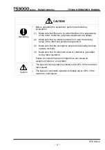 Preview for 8 page of Toshiba TP3000 Instruction Manual