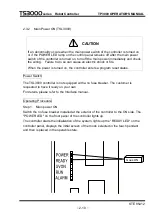 Preview for 54 page of Toshiba TP3000 Instruction Manual