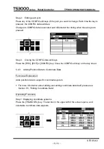 Preview for 116 page of Toshiba TP3000 Instruction Manual