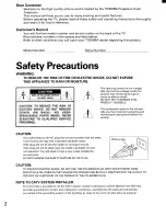 Предварительный просмотр 2 страницы Toshiba TP48C70 Owner'S Manual