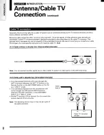 Предварительный просмотр 8 страницы Toshiba TP48C70 Owner'S Manual