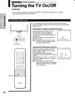 Предварительный просмотр 20 страницы Toshiba TP48C90 Owner'S Manual