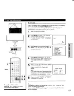 Предварительный просмотр 47 страницы Toshiba TP48C90 Owner'S Manual