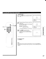 Предварительный просмотр 37 страницы Toshiba TP48D50 Owner'S Manual