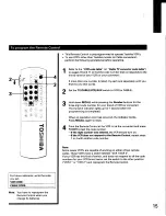 Preview for 15 page of Toshiba TP48D90 Owner'S Manual