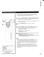 Предварительный просмотр 13 страницы Toshiba TP48E50 Owner'S Manual