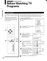 Предварительный просмотр 22 страницы Toshiba TP48E50 Owner'S Manual