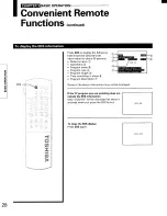 Предварительный просмотр 28 страницы Toshiba TP48E60 Owner'S Manual