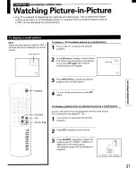 Предварительный просмотр 37 страницы Toshiba TP48E60 Owner'S Manual