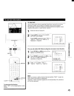 Предварительный просмотр 45 страницы Toshiba TP48E60 Owner'S Manual