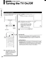 Предварительный просмотр 24 страницы Toshiba TP48E90 Owner'S Manual