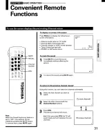 Предварительный просмотр 31 страницы Toshiba TP48E90 Owner'S Manual