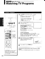 Предварительный просмотр 22 страницы Toshiba TP48G10 Owner'S Manual