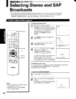 Предварительный просмотр 28 страницы Toshiba TP48G10 Owner'S Manual