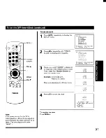 Предварительный просмотр 31 страницы Toshiba TP48G10 Owner'S Manual