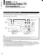 Предварительный просмотр 12 страницы Toshiba TP50F90 Owner'S Manual