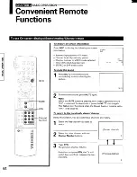 Предварительный просмотр 44 страницы Toshiba TP50F90 Owner'S Manual