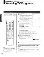 Предварительный просмотр 26 страницы Toshiba TP50H64 Owner'S Manual