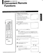 Предварительный просмотр 27 страницы Toshiba TP50H64 Owner'S Manual